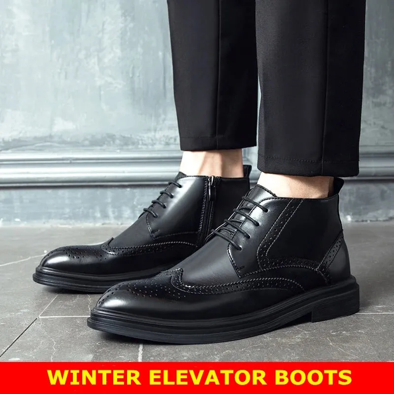 Men Brogues Leather Shoes
