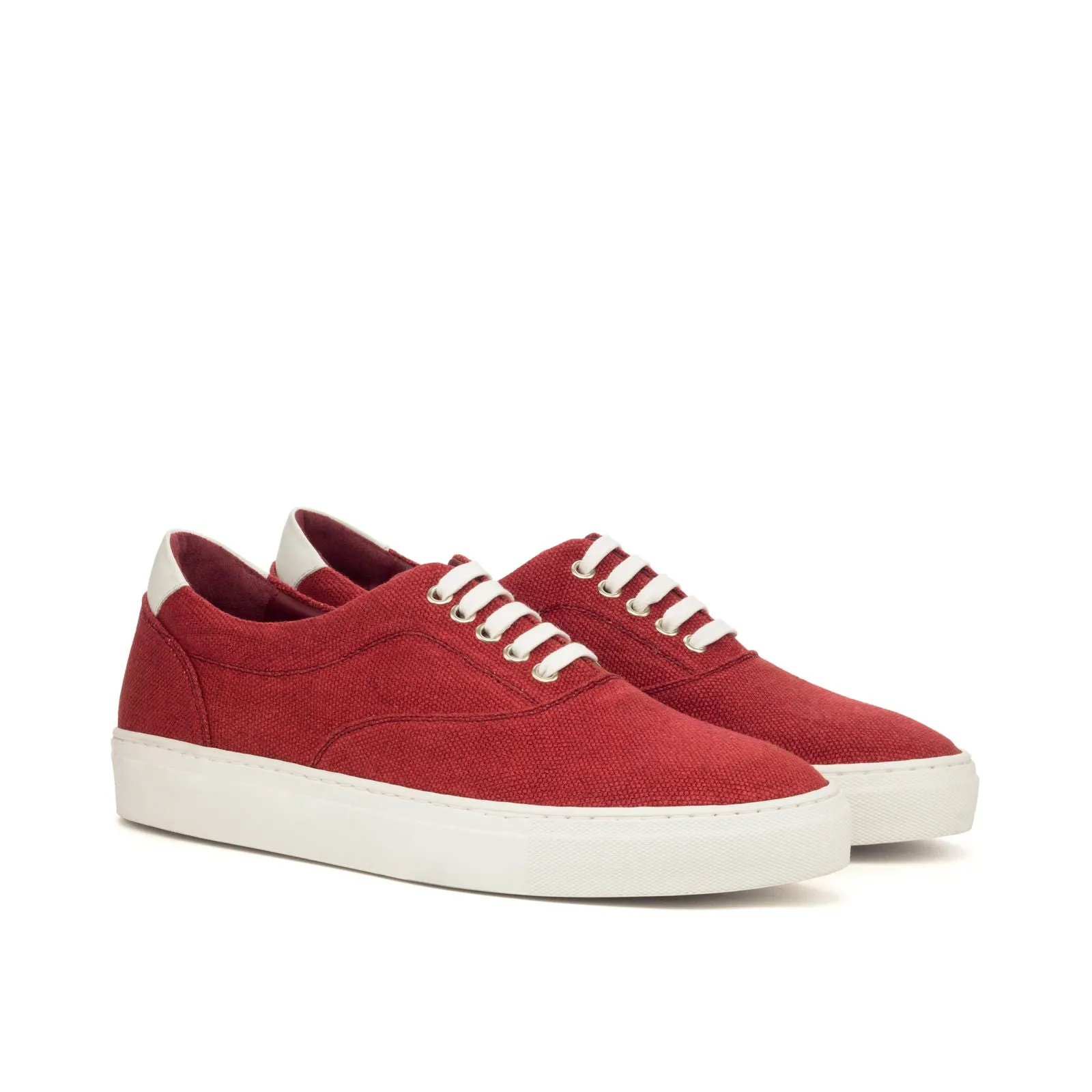 Men's Top Sider Sneakers Wide Plus Size Red 3466