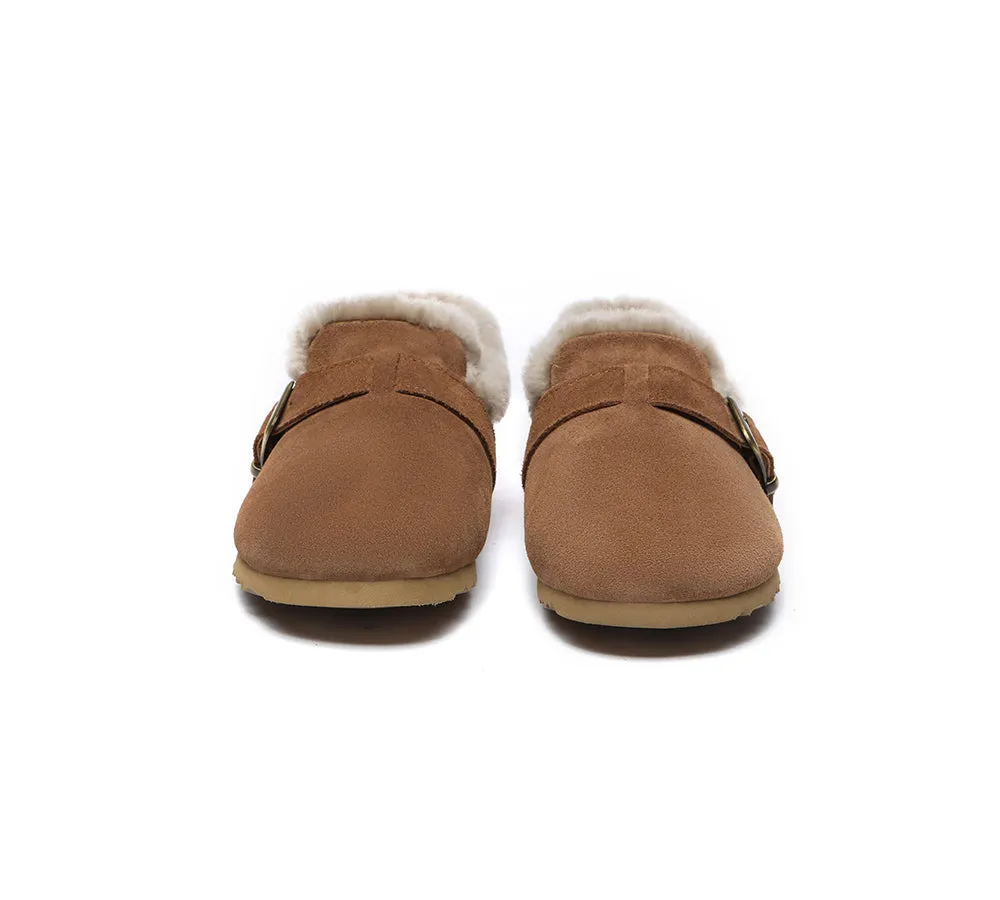 Shearling Lined Suede Loafer Women Mona