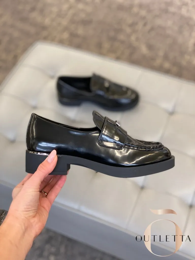 Women's Ivette Slip-On Penny Loafer Flats - Black